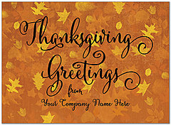 Select a verse or write your own. Falling Leaves Name Card D8113U-4B